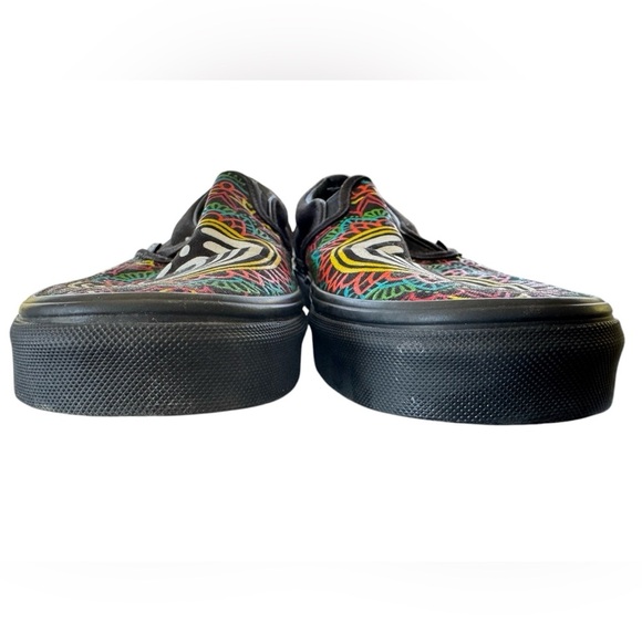 Vans Custom Bassnectar Mandala Slip-On Sneakers - Hand-Painted Art Size M6.5 W8 - Picture 4 of 7